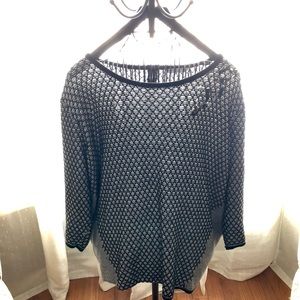 Black & White Jewelled Sweater